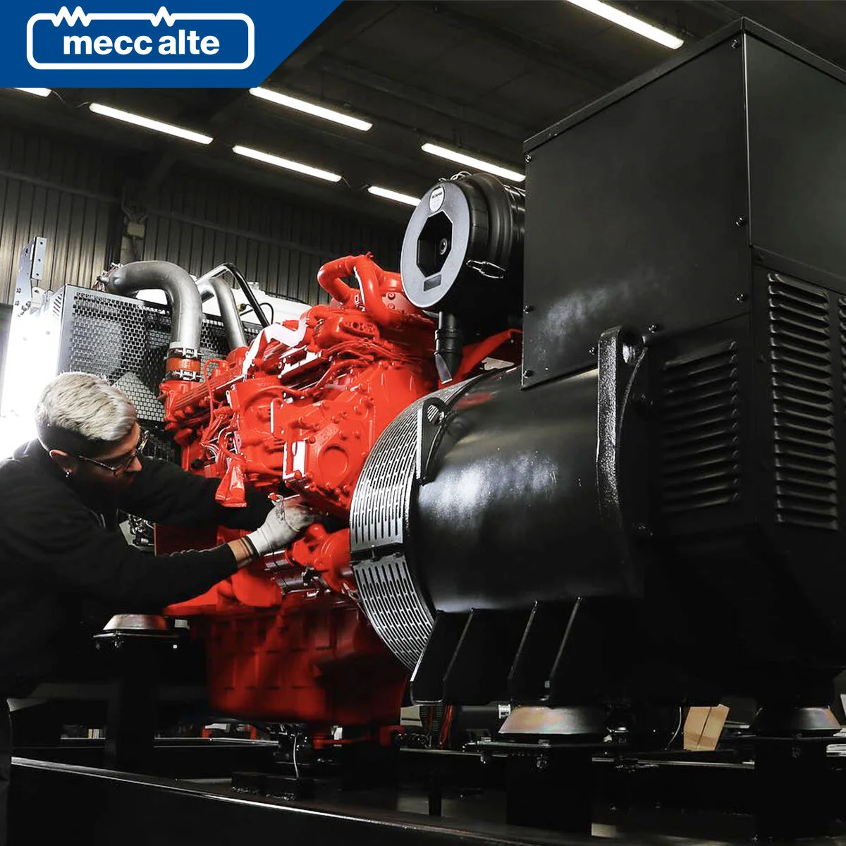معرفی آلترناتور مکالته 2 مونتاژ آلترناتور Mecc Alte در مجموعه ژنراتور صنعتی